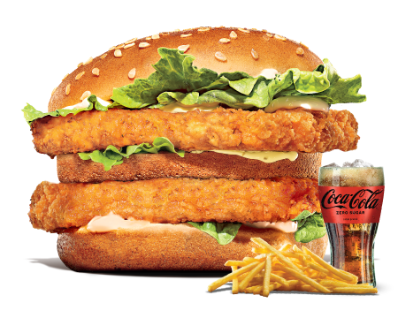 Double Chickenburger Menü