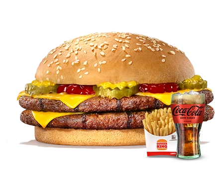 Double Cheese Burger Menü